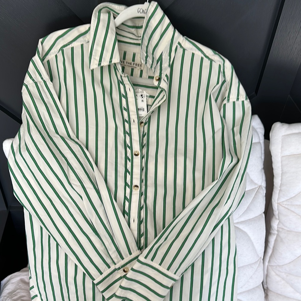 NWT- Free People- We The Free button down